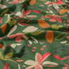 Printed Viscose BEAUTY Dark Khaki / Coral